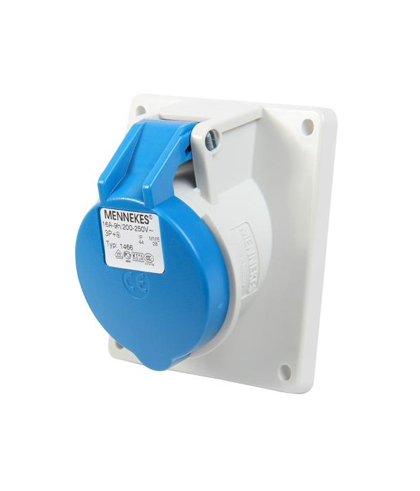 Enchufe Empotrable 32Amp 3P+T 250V Azul 9H Ip44