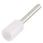 Terminal tubular sobremoldeado simple blanco 20AWG E7510