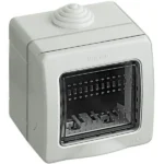 Caja para adosar 2 módulo c/tapa trasparente idrobox matix IP55 25502 Bticino