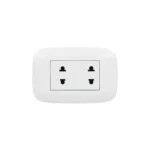 Tomacorriente Universal Doble AP1212 2P domino sencia Bticino