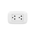Tomacorriente Doble AP1222 Domino sencia 2P+T  Bticino