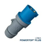ENCHUFE 32AMP 2P+T 250V AZUL 6H IP44 3226 POWERTOP PLUS MENNEKES