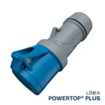 TOMA AEREA 16AMP 2P+T 250V AZUL 6H IP44 3402 POWERTOP PLUS MENNEKES