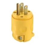 Enchufe 15a 125V L/T pvc amarillo 515pv Leviton