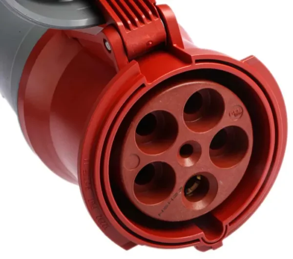 TOMA AEREO 125AMP 3P+N+T 415V ROJO 6H IP67 POWERTOP PLUS - Imagen 2
