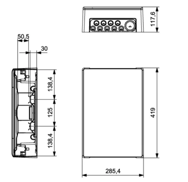 TABLERO DE PVC 24 POLOS IP40 GPS24PT LSOH RIEL DIN ADOSABLE IDE - Imagen 3