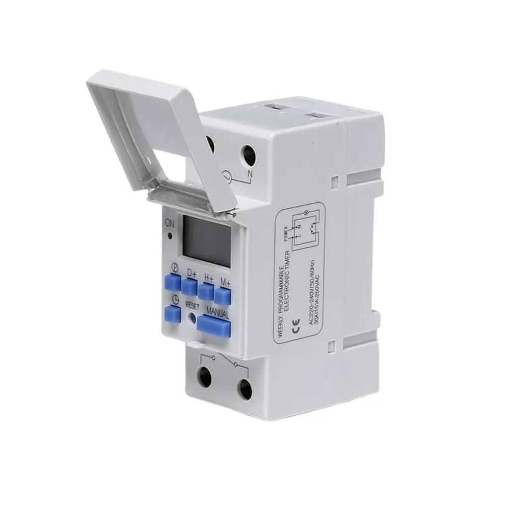 Interruptor Horario Digital 30A 230Vac 1 canal 1NA 20 programaciones AHC17A Alion 1 interruptor horario digital 30A