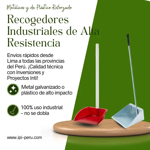 Recogedores Industriales de Alta Resistencia - Metálicos y de Plástico Reforzado 1 Recogedores Industriales de Alta Resistencia