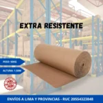 Rollo de Cartón Corrugado Industrial - 1.50m Altura x 50kg (Extra Resistente)