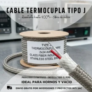 Cable Termocupla Tipo J 2x24 AWG