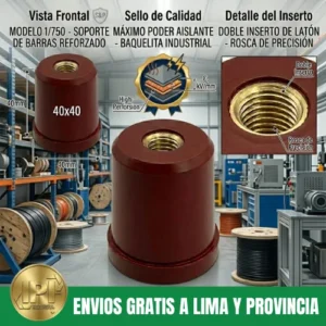 Aislador de Baquelita 1/750 (40x40 mm)