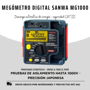 Megómetro Digital Sanwa MG1000