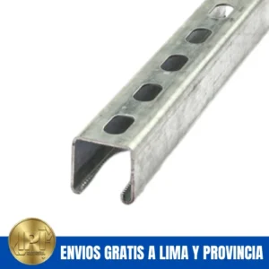 Riel Unistrut Alto 41x41 mm 1.5mm Galvanizado en Caliente