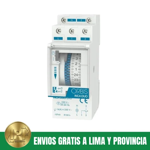 Interruptor Horario Orbis INCA DUO OB330232 Interruptor Horario Orbis INCA DUO OB330232