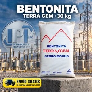 Bentonita sódica 30kg para pozo a tierra TERRAGEN