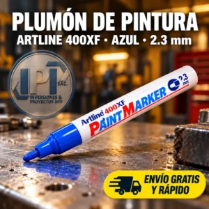 Plumón de Pintura Artline 400XF azul 2.3mm