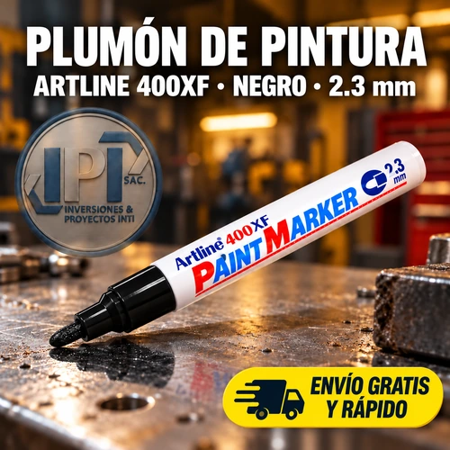 Plumon de Pintura Artline 400XF negro 2.3mm Plumón de Pintura Artline 400XF negro 2.3mm