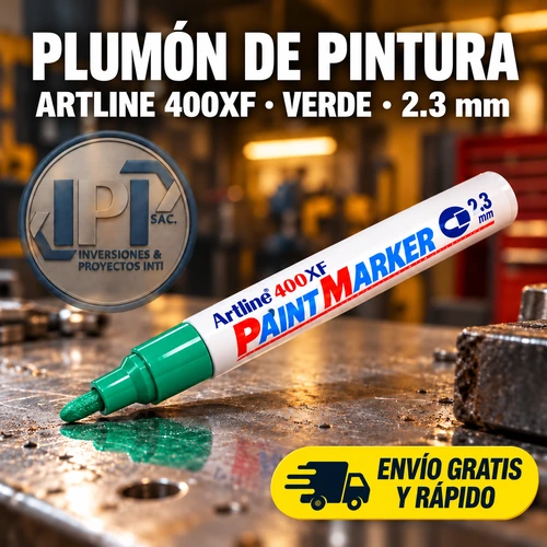 Plumon de Pintura Artline 400XF verde 2.3mm Plumón de Pintura Artline 400XF verde 2.3mm